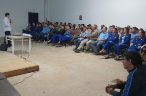 Palestrante  Sylwaney Sampaio  falou sobre Ergonomia.