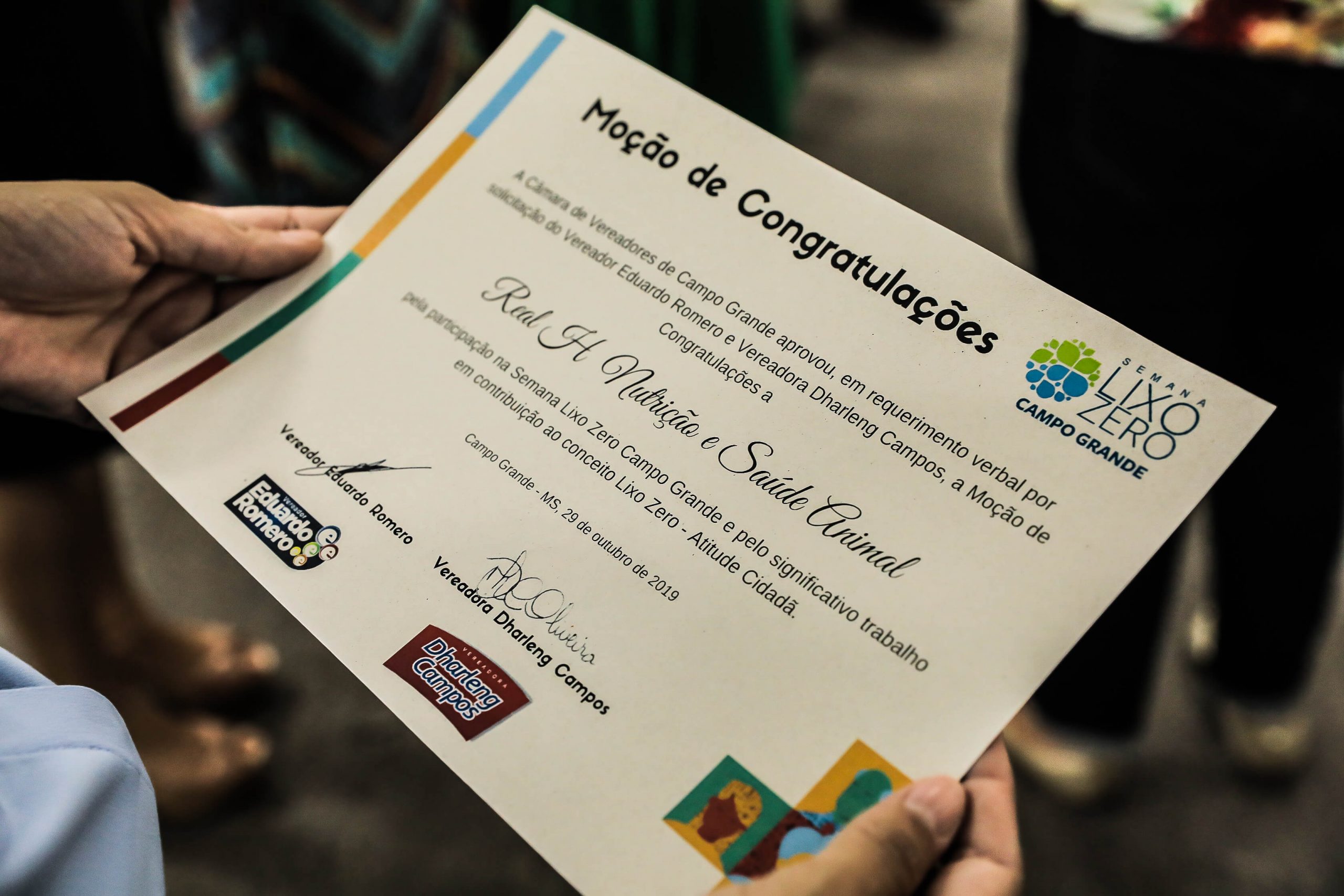 Programa Ciclos da Real H recebe Moção de Congratulação na Câmara Municipal