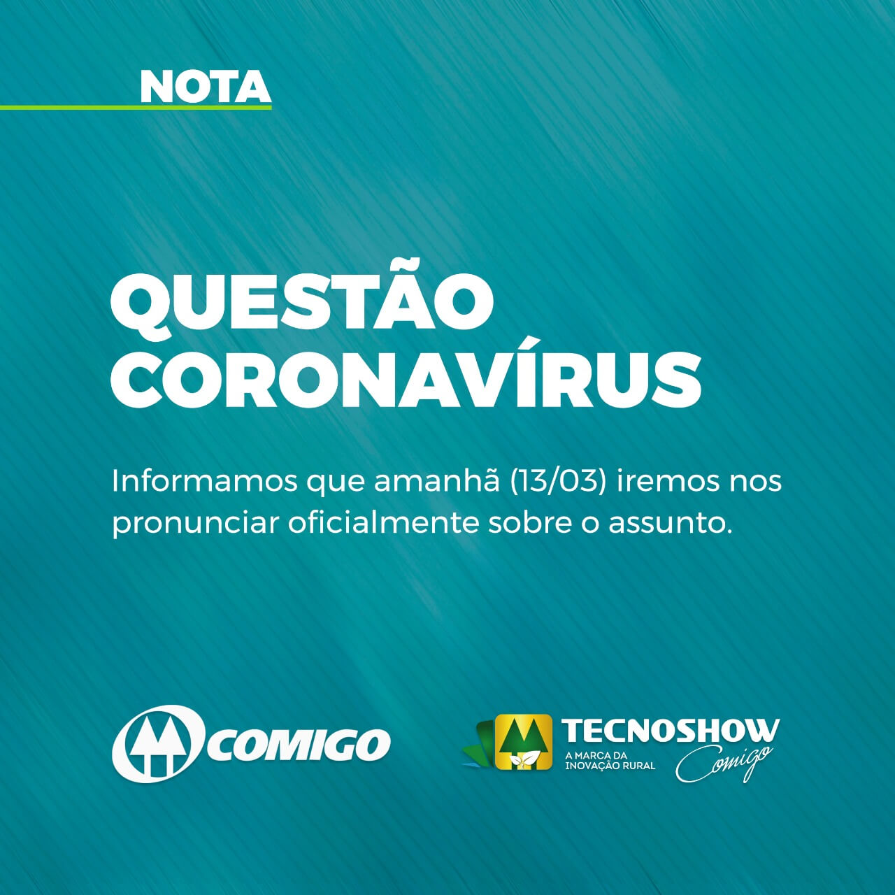 Tecnoshow está suspensa por conta do Coronavírus