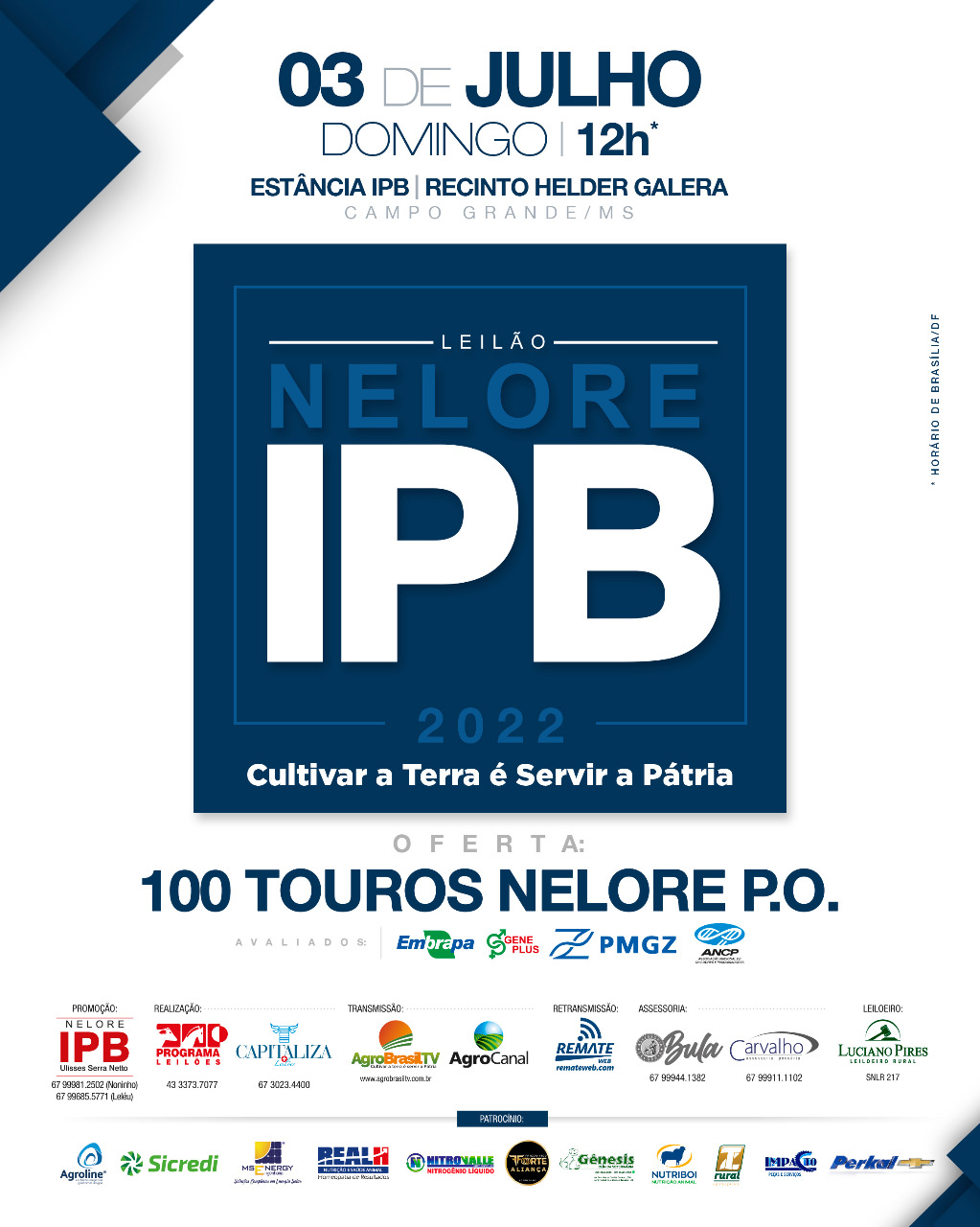Leilão Nelore IPB: Evento Em “Dose Dupla” Ofertará 180 Animais