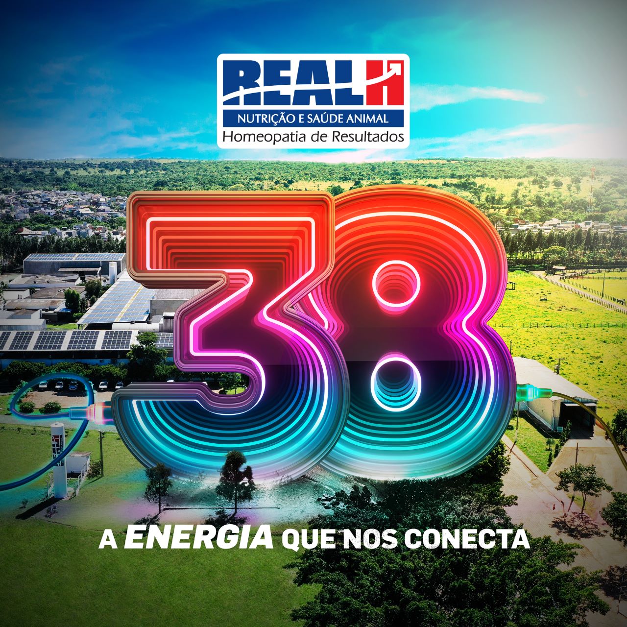 Selo Comemorativo Real H 38 Anos