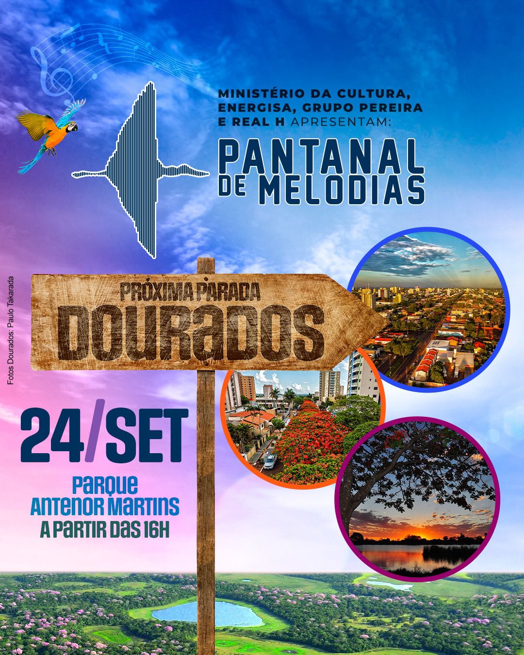 Apoio Real H: Celebração da Cultura de MS, “Pantanal de Melodias I” chega em Dourados com experiência musical única