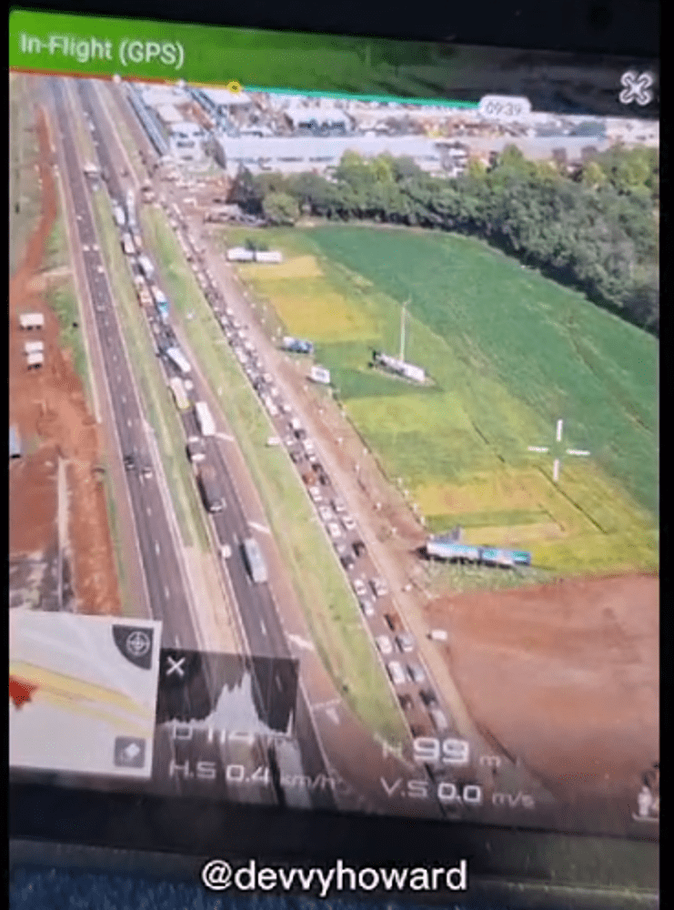 Drone Real H desmente boicote e mostra público chegando para o segundo dia de Show Rural